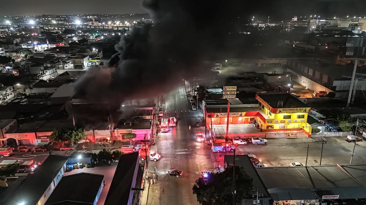 El lugar había funcionado como bodega de alfombras y telas, pero actualmente estaba desocupado. Foto: Border Zoom