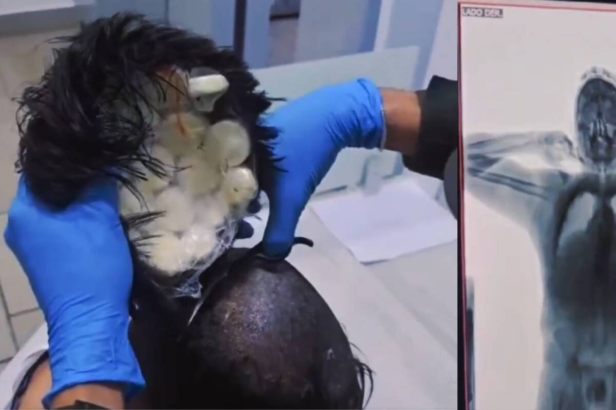 Con una “narcopeluca” llena de cocaína detienen a hombre en aeropuerto de Cartagena (VIDEO)