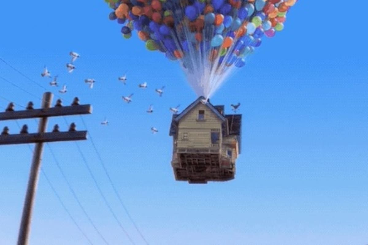 Calcula cuántos globos de helio necesitas para hacer volar cualquier cosa