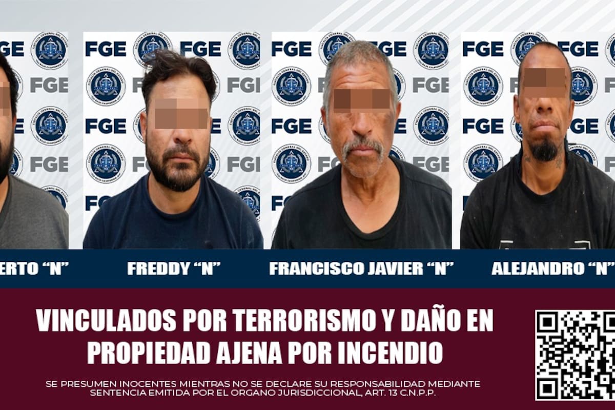 Procesan a cuatro por terrorismo tras ataque incendiario en restaurante