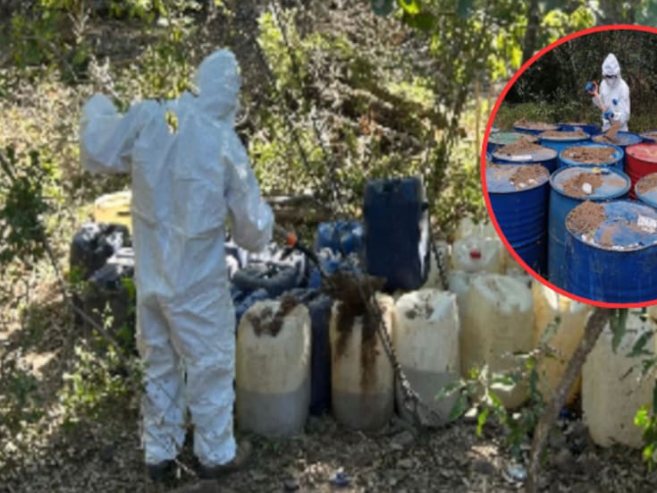 Localizan y destruyen 20 áreas de químicos y 3 laboratorios clandestinos en Culiacán y Cosalá; miles de litros de sustancias peligrosas fueron asegurados
