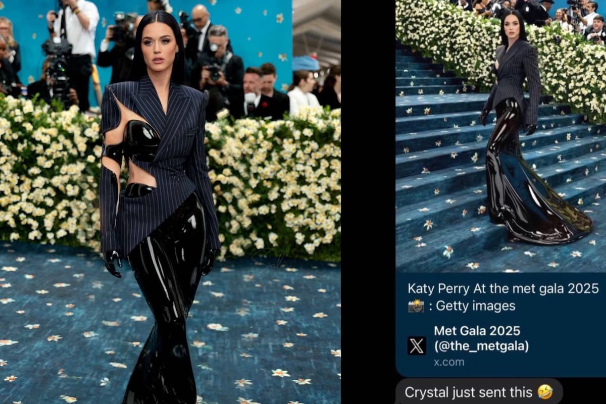 Katy Perry habla sobre su foto viral en la MET Gala creada con IA