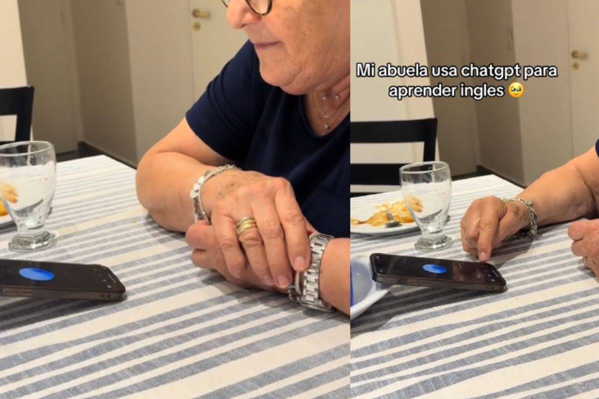 “Te llamo el día de mañana”: Abuela practica inglés con ChatGPT