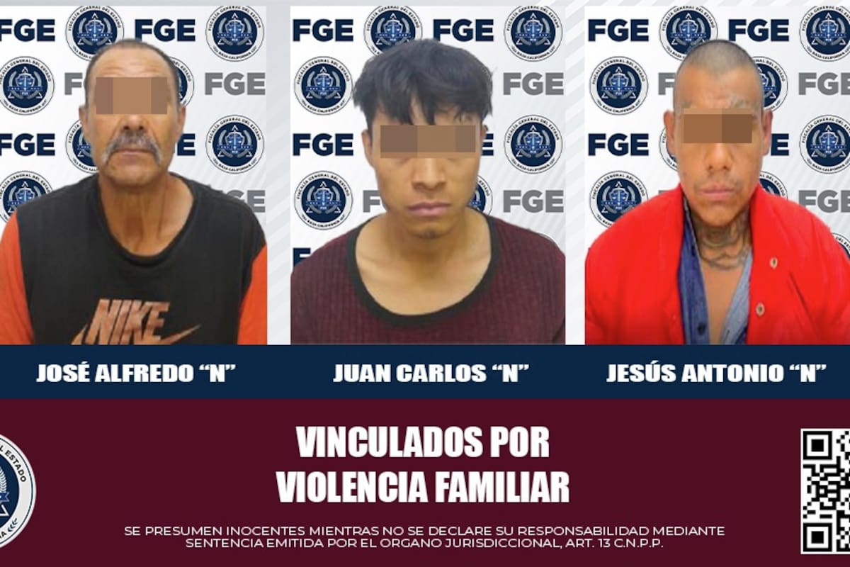 Vinculan a proceso a tres hombres por violencia familiar