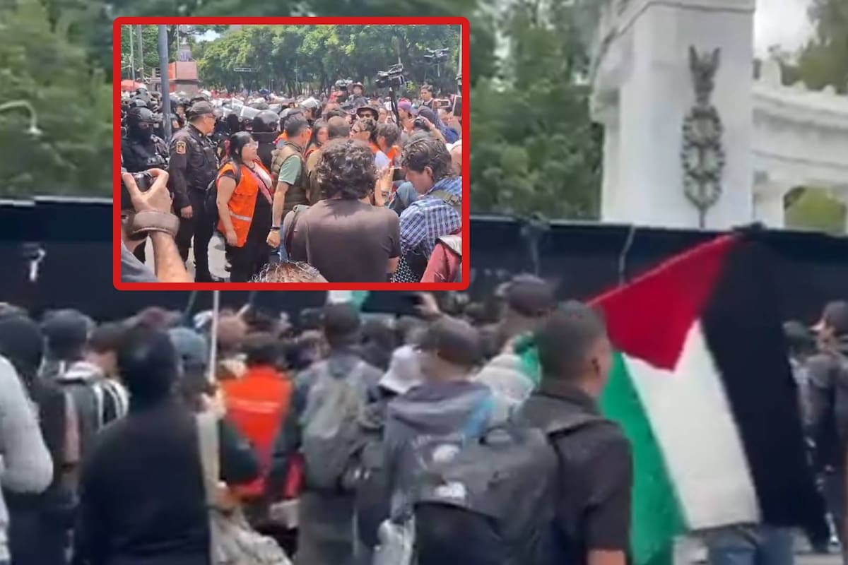 Reportan clima de tensión, conatos de enfrentamientos entre policías y manifestantes durante tercera marcha contra la Gentrificación en CDMX