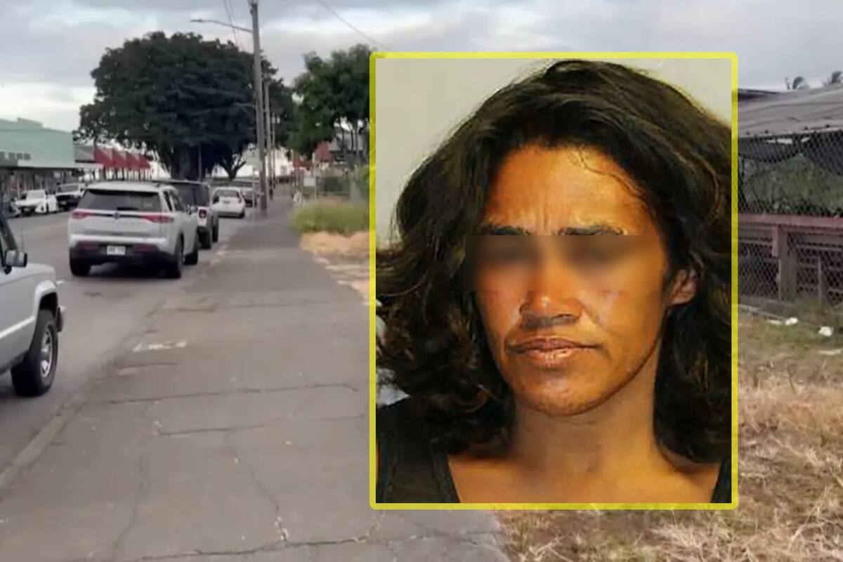 Mujer sin hogar dio a luz en una banqueta de Hawái y arrastró a su recién nacida colgando del cordón umbilical por la calle