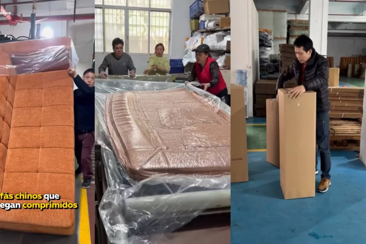 VIDEO: Fábrica revela cómo envía sillones grandes en cajas pequeñas para su entrega