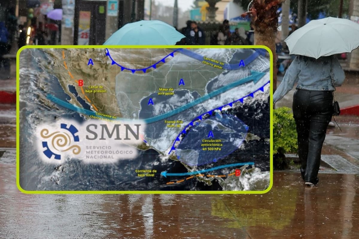 Frente frío 40 y su aire polar activarán lluvias de 50 a 75 mm el sábado y el domingo llegará otro frente con vientos de 70 km/h y frío de -5 °C