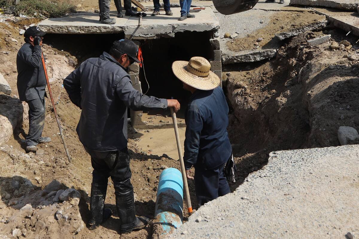 Reparación de fuga en colonia Los Arenales deja sin agua 20 colonias de Tijuana