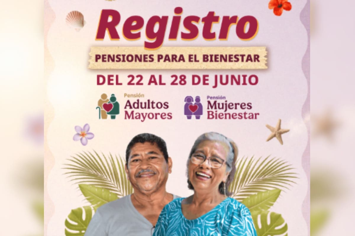 La Secretaría de Bienestar registra hoy martes 23 de junio a los apellidos con letras D, E, F, G y H para las pensiones de adultos mayores y mujeres con apoyo de 6,400 pesos; ¿Qué día te toca registrarte?