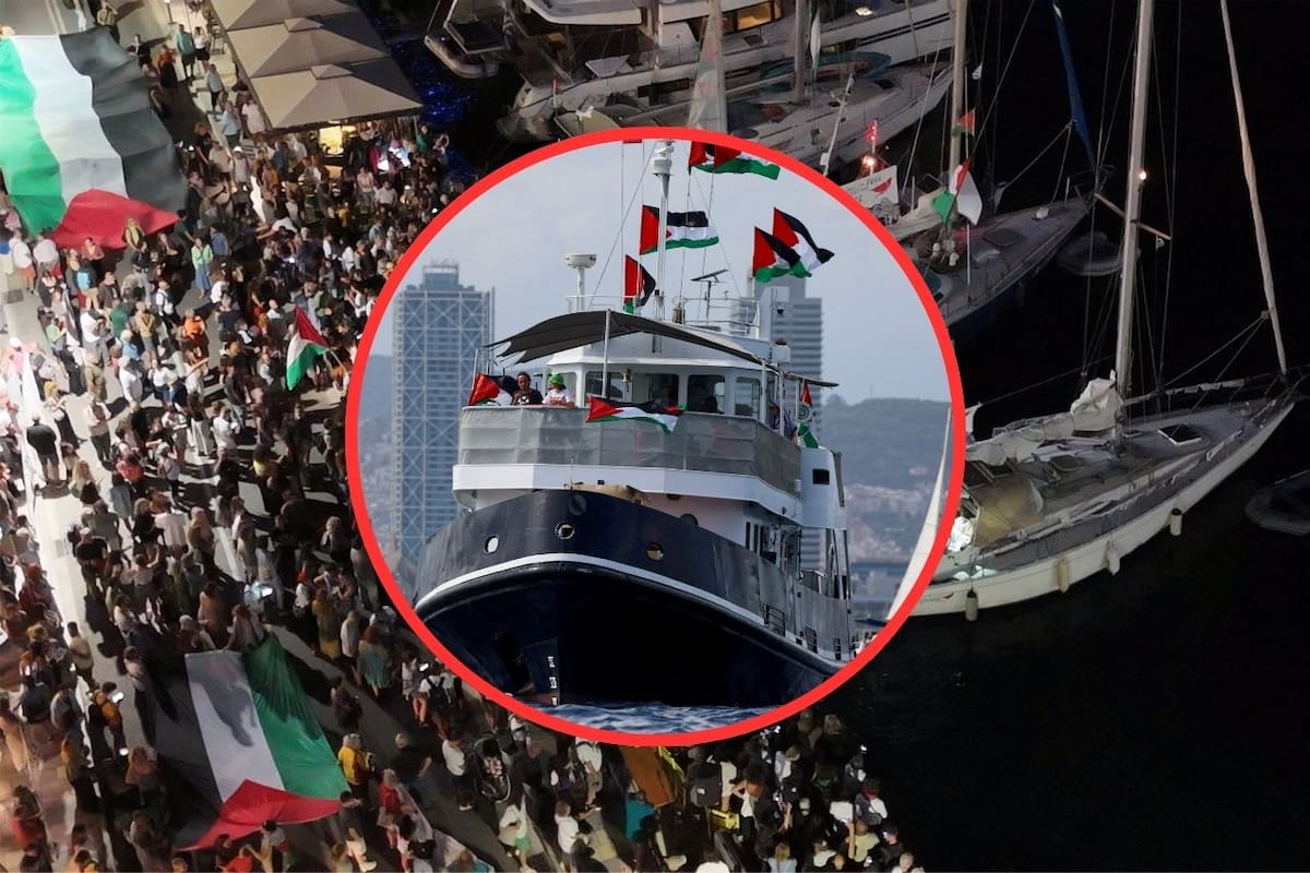 Italia y España envían buques de apoyo a flotilla humanitaria atacada con drones rumbo a Gaza
