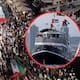 Italia y España envían buques de apoyo a flotilla humanitaria atacada con drones rumbo a Gaza