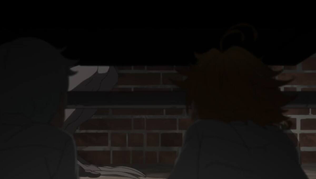 Captura de pantalla, The promised neverland. / Cloverworks.