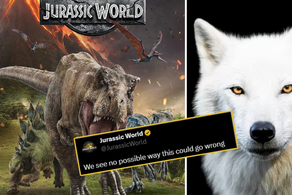Jurassic World reacciona al nacimiento de lobo gigante de Game of Thrones, extinto hace 13 mil años