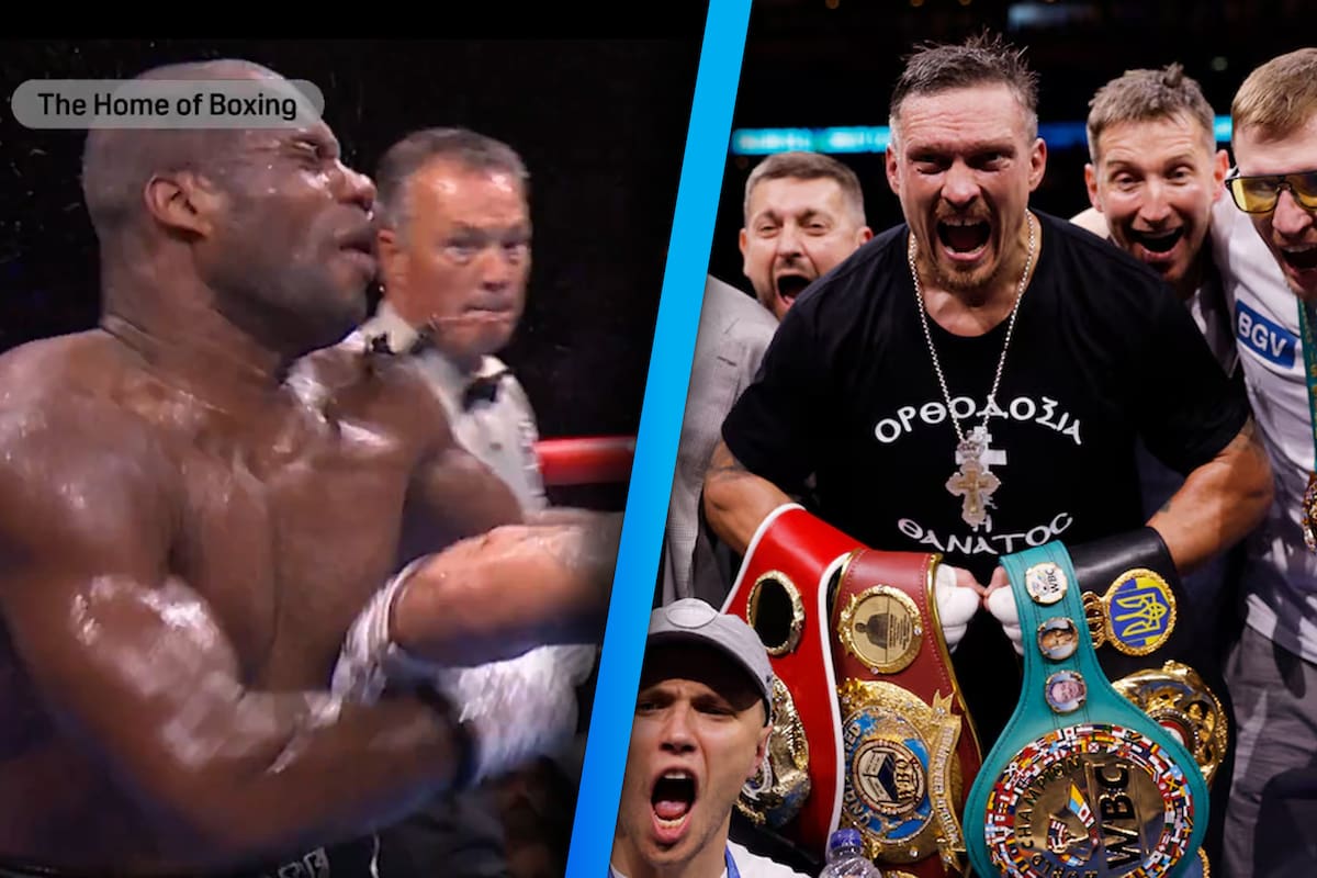 Usyk vuelve a hacer historia: noquea a Dubois y se corona campeón indiscutido por tercera vez