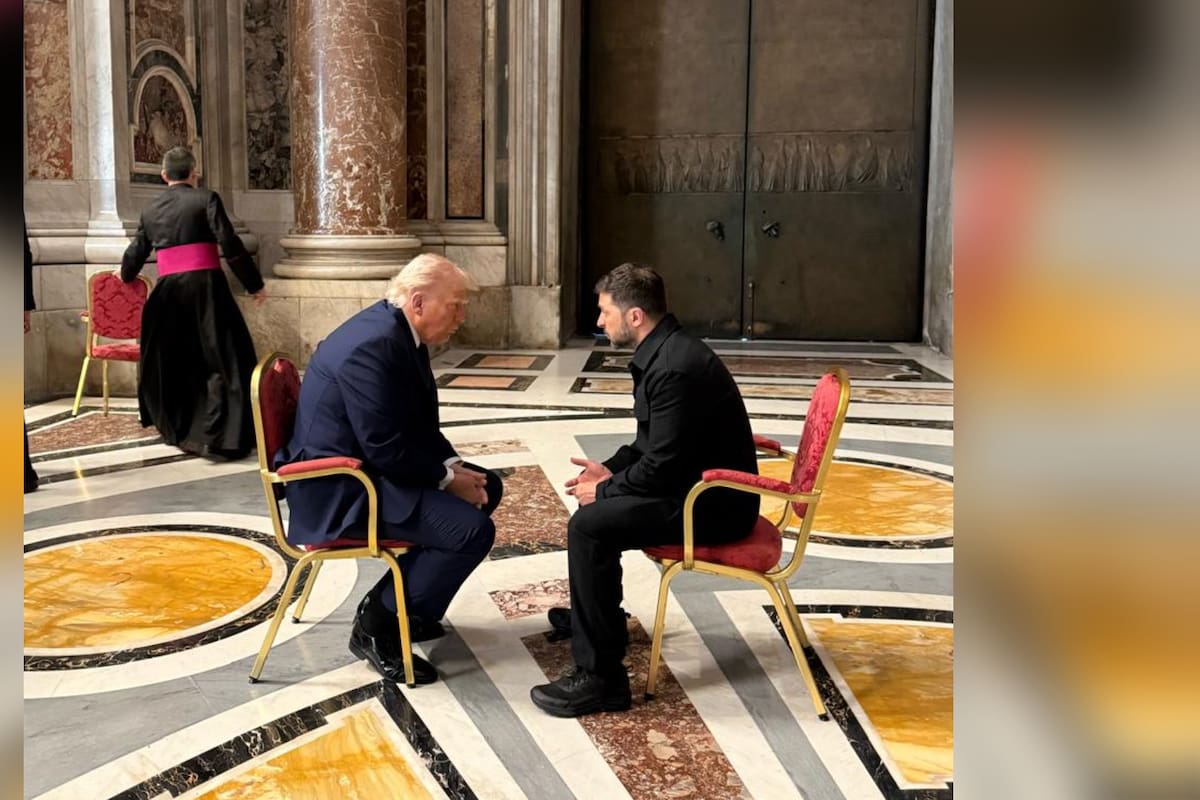 Trump y Zelesnky sostienen reunión ‘express’ en la Basílica de San Pedro previo al funeral del Papa Francisco