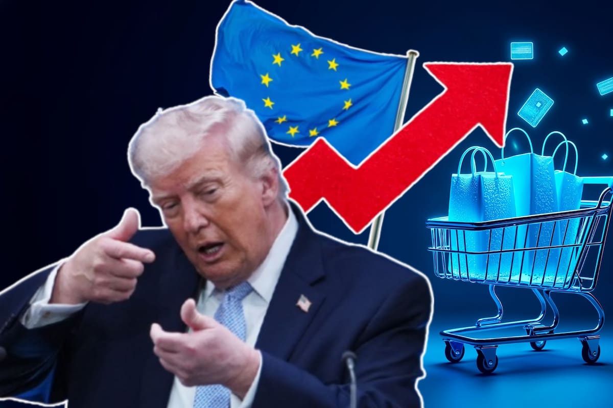 Donald Trump amenaza con aranceles del 100% y la anulación de acuerdos comerciales a los países de Europa que cobren impuestos digitales a las empresas tecnológicas estadounidenses, lo que duplicaría el costo de las importaciones