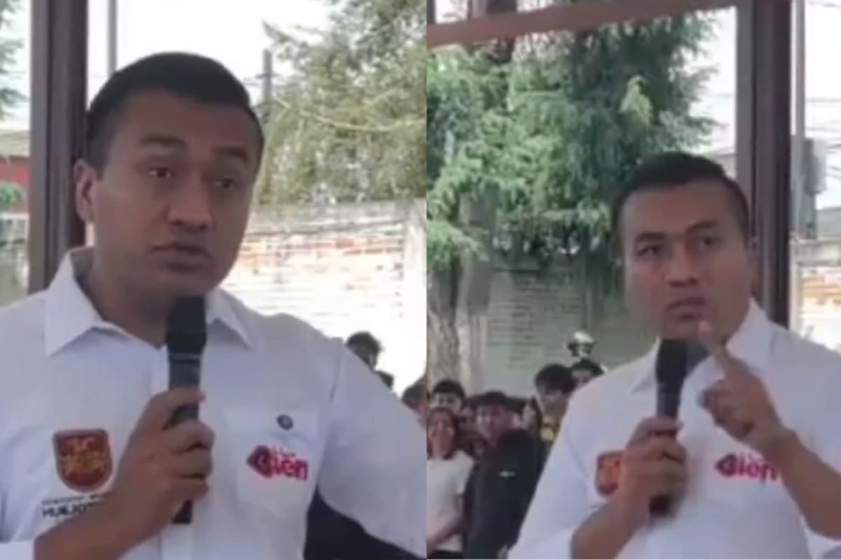 Alcalde de Huejotzingo encara a estudiantes por amenazas de tiroteo y su discurso se vuelve viral