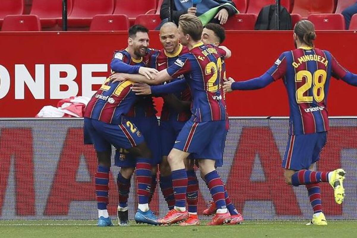 Gol y asistencia de Messi para el triunfo de Barcelona sobre el Sevilla