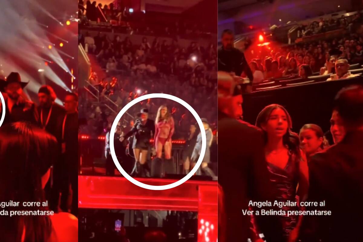 Ángela Aguilar se levanta de su asiento al escuchar presentación de Belinda en Premios Lo Nuestro