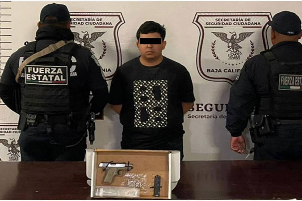 Detienen a hombre armado tras incendio de casa de cambio en Tijuana