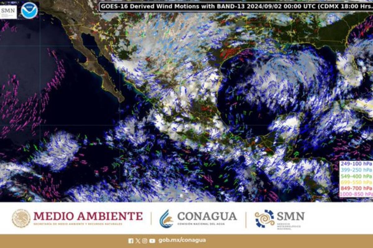 Lluvias de muy fuertes a intensas y se extenderán hasta el lunes, ¿Cuáles serán los estados afectados?