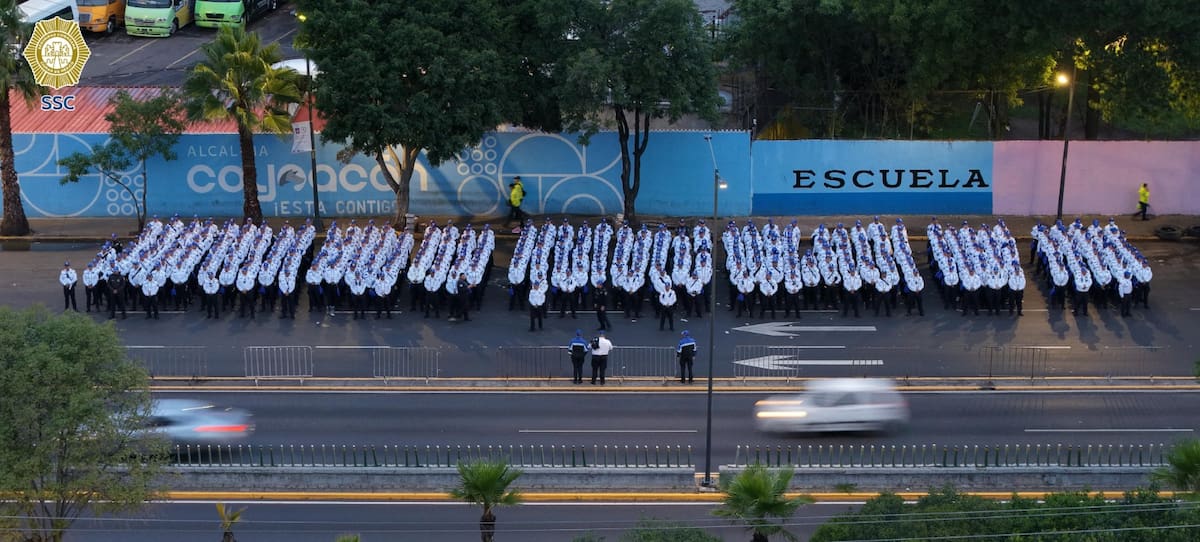 La SSC inició el despliegue operativo en los alrededores y la Última Milla del Estadio Ciudad de México por el partido México vs Chequia. | Foto: SSC