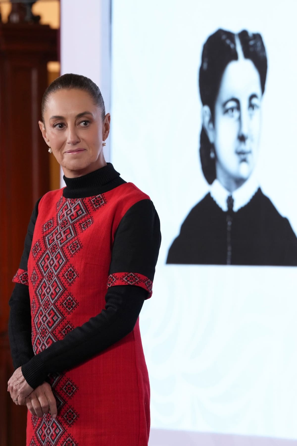 La presidenta Claudia Sheinbaum en su "Conferencia del Pueblo" del 15 de enero del 2025. | Crédito: Presidencia
