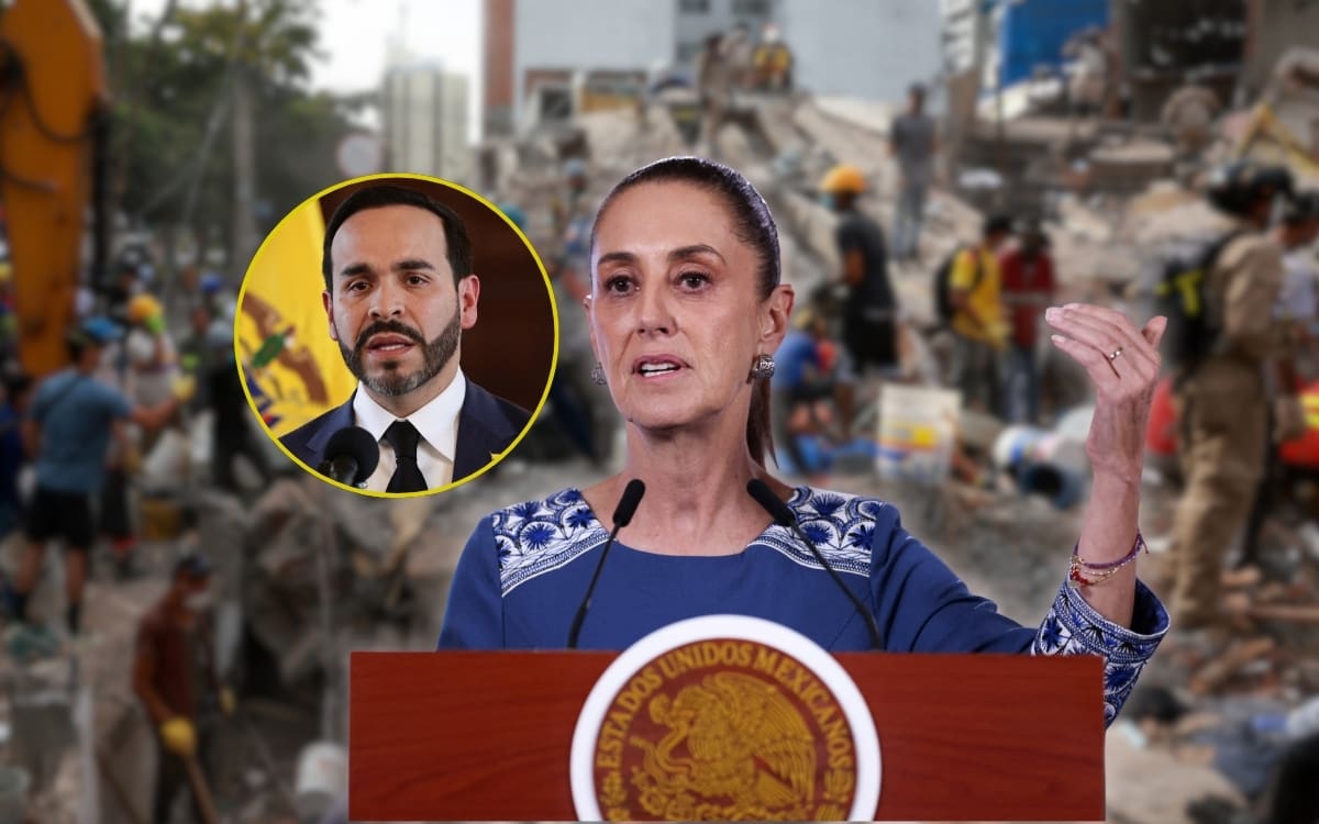 La presidenta Claudia Sheinbaum confirmó que Colombia no autorizó a la brigada mexicana de rescate tras el sismo pese a que Sedena la reporta certificada. | Crédito: REUTERS