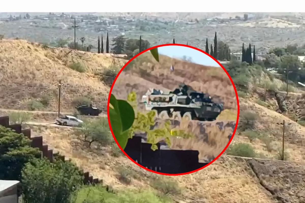 ¿Por qué hay tanques de guerra que pasan tan cerca de una escuela en Nogales?