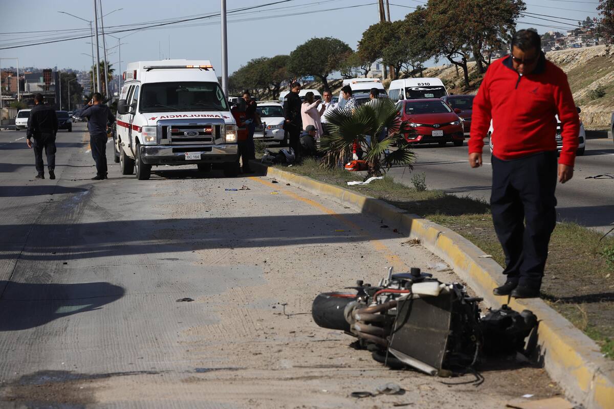 Motociclista sale ileso en accidente