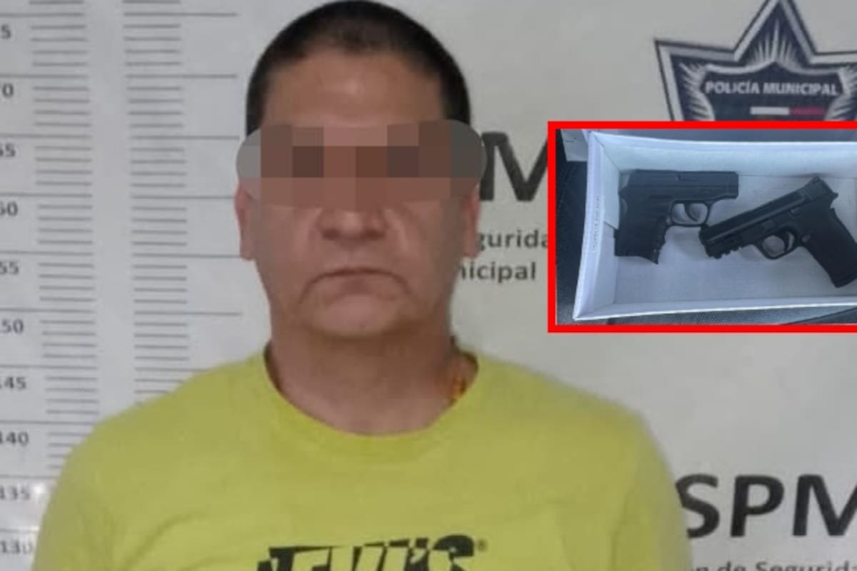 Detienen a hombre armado que circulaba a exceso de velocidad en la colonia Prohogar