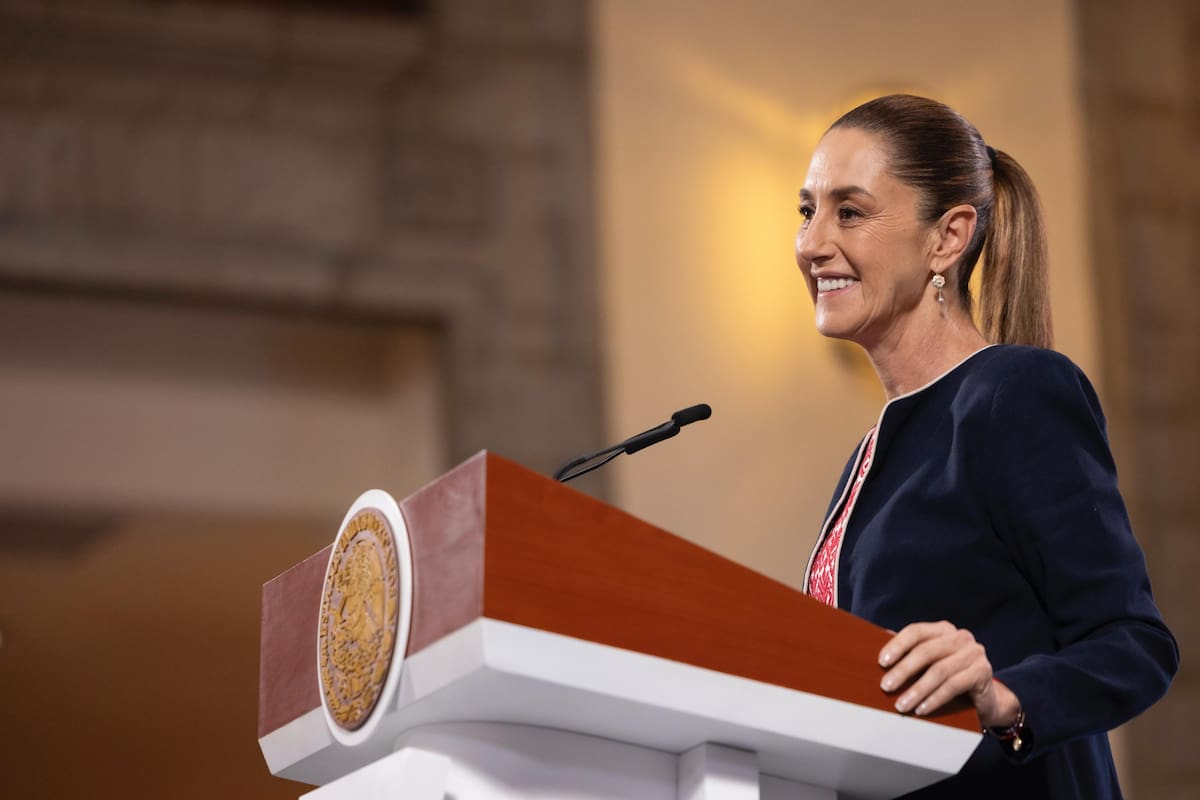 La presidenta Claudia Sheinbaum Pardo en su 'Conferencia del Pueblo' del 29 de agosto del 2025. | Crédito: Presidencia