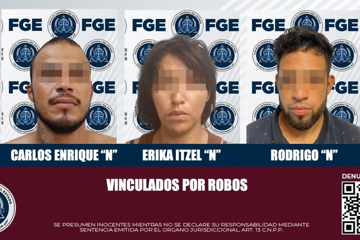 Dan prisión preventiva para tres acusados de robo