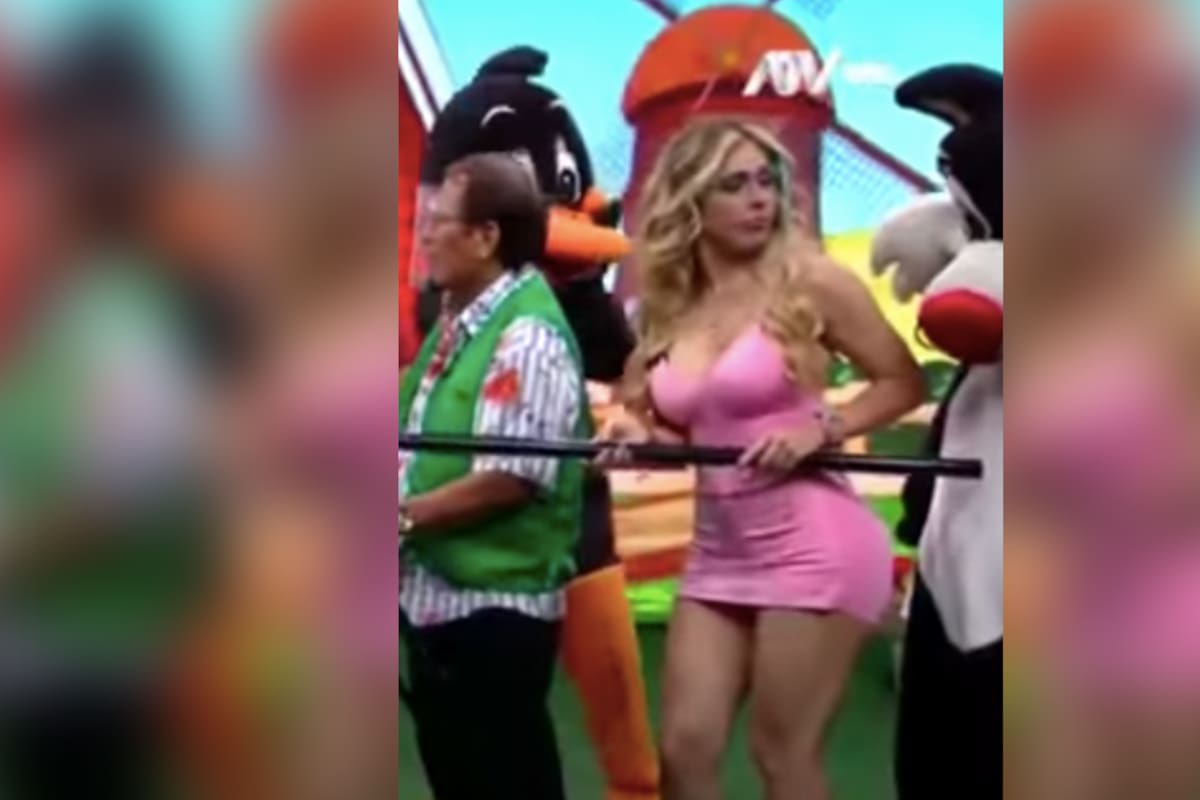 Botarga toquetea a modelo en Perú