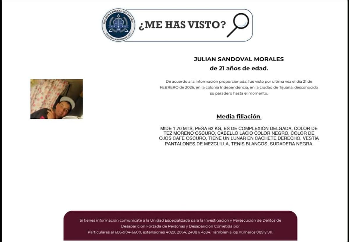 Su madre informó que salió a laborar el 21 de febrero y desde entonces no se sabe nada de su paradero; ya existe una pesquisa de la Fiscalía General del Estado. Foto: Cortesía