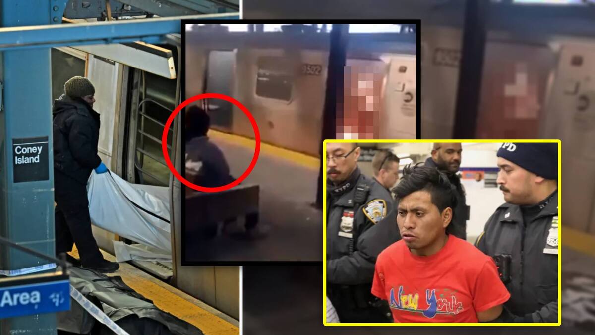 Arrestan a migrante guatemalteco por asesinar a mujer en el metro de Brooklyn. FOTO: Especial