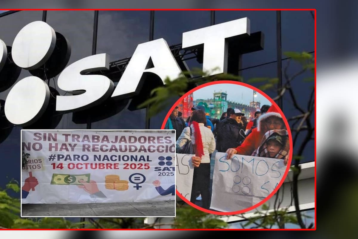 Trabajadores del SAT estallan en protesta por austeridad tras perder estas prestaciones; conoce el contexto de la huelga