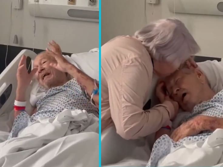 Hombre de 90 años muere segundos después de reencontrarse con su esposa en el hospital y el momento conmueve a millones (VIDEO)