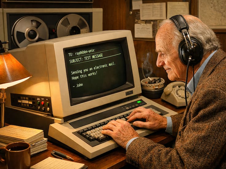 ¿Sabías que el primer correo electrónico se envió en 1971?