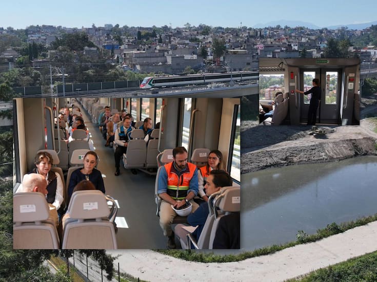 Claudia Sheinbaum recorre el Tren México-Toluca “El Insurgente”, iniciado en la época de Enrique Peña Nieto: estará listo en enero de 2026