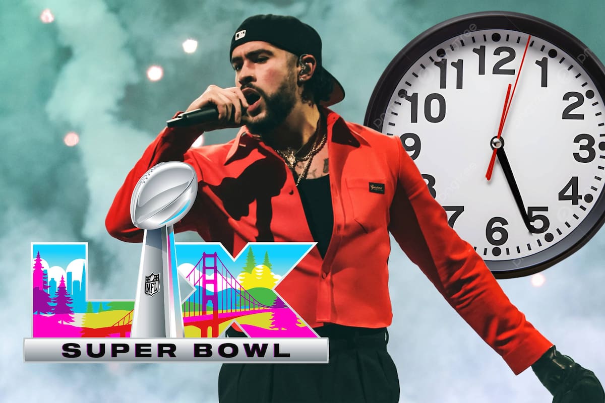 ¿A qué hora empieza el show de medio tiempo de Bad Bunny en el Super Bowl LX?