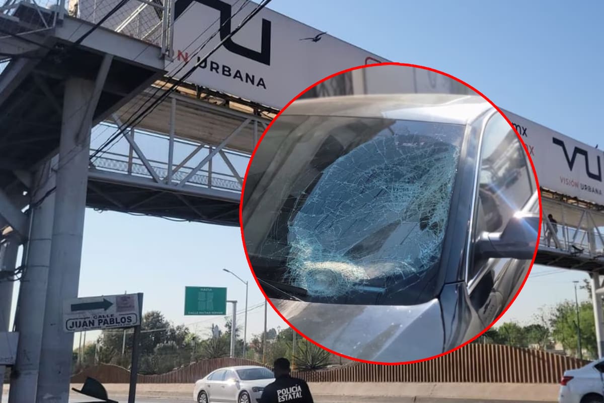 Niña se tira de puente peatonal pero cae sobre un carro en Torreón
