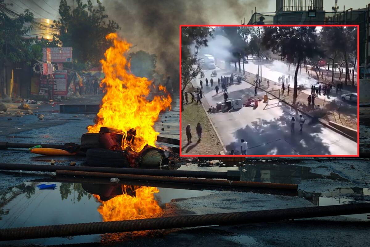 Estudiantes de la Prepa 2 de la UNAM bloquean Río Churubusco y exigen mejoras