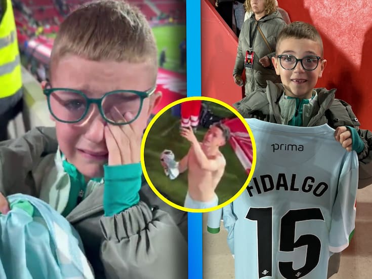 VIDEO: Álvaro Fidalgo hace que un niño español rompa en llanto luego de recibir su camiseta