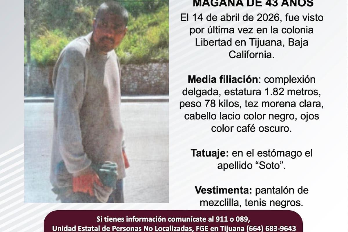 Se busca a Jesús Soto Magaña de 53 años