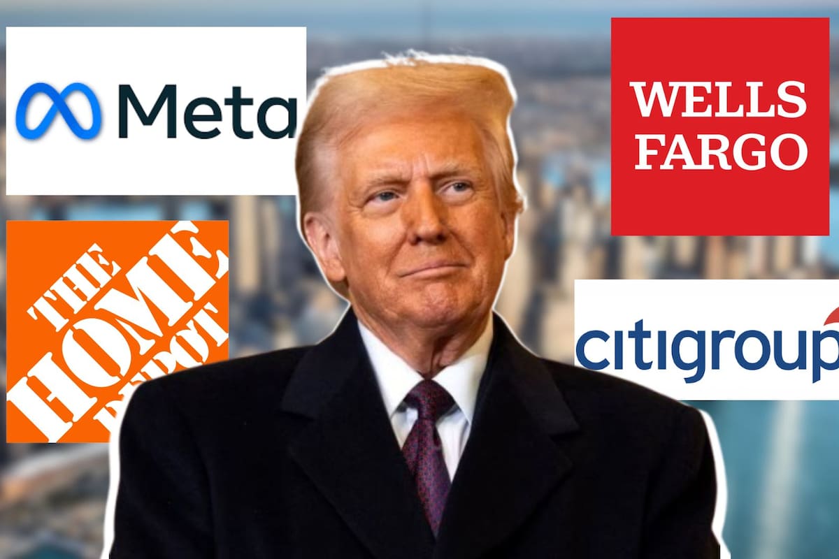 Donald Trump apuesta por empresas como Citigroup, Meta y Wells Fargo. Tras asumir el cargo ha invertido más de 100 mdd en bonos que benefician a estas y otras empresas