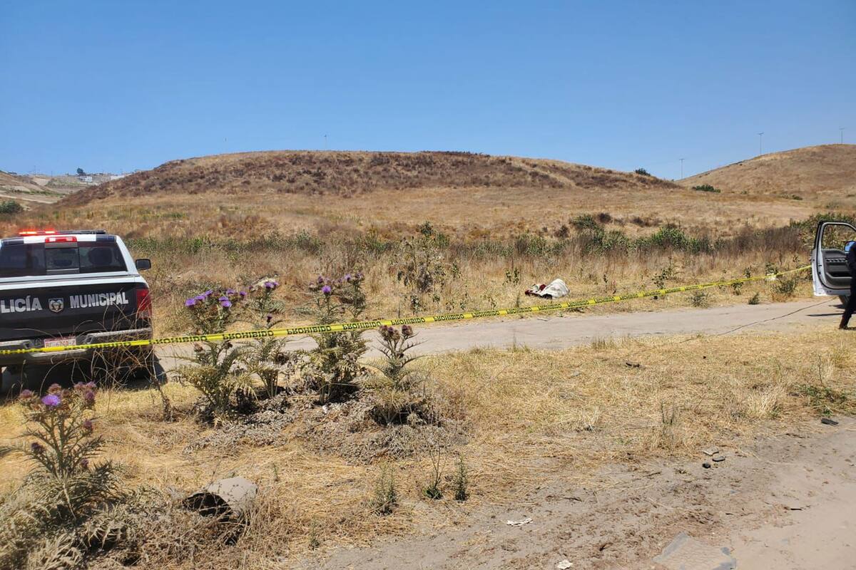 Localizan cadáver envuelto en alfombra en camino vecinal de Rosarito