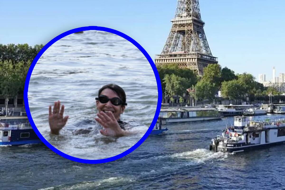 Alcaldesa de París nada en el Río Sena para demostrar que ya no está contaminado: Juegos Olímpicos 2024