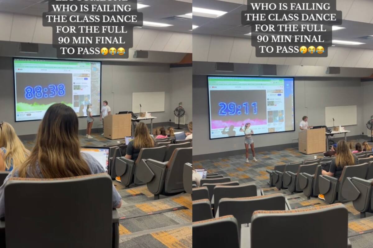 Profesor de universidad deja que una alumna baile durante 90 minutos para no reprobar la clase (VIDEO)